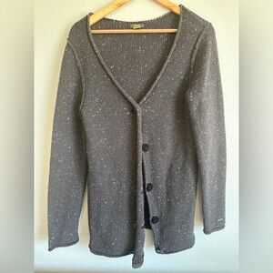 Cabela's Charcoal Button-Up Chunky Cardigan